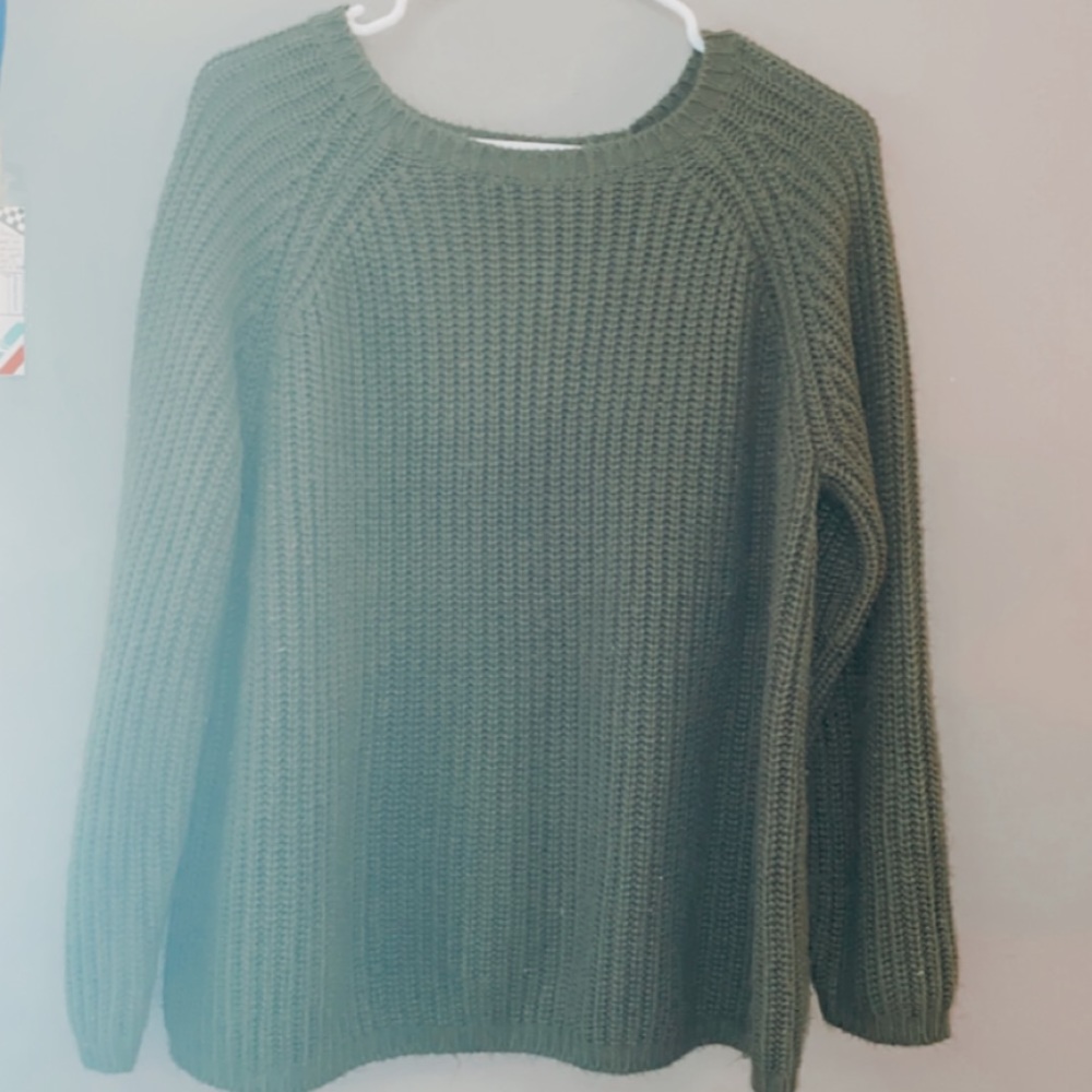 Forever 21 dark green sweater